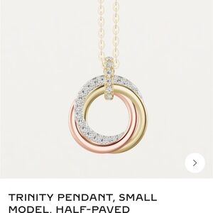Cartier Trinity Small Pendant in Yellow, Rose & White Gold